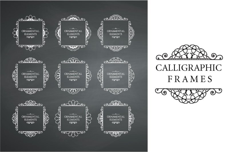 calligraphic-frame-design