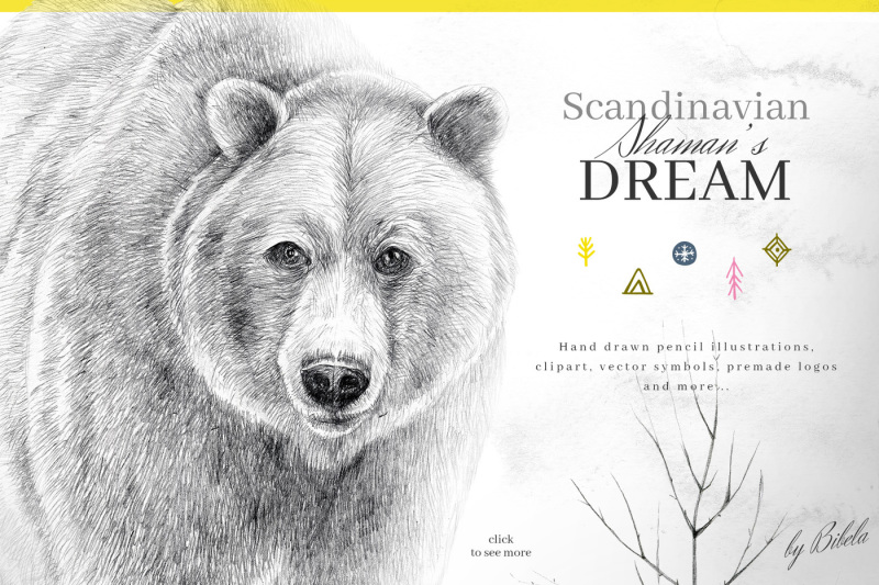 scandinavian-shaman-s-dream-animals-illustrations-and-logos-set