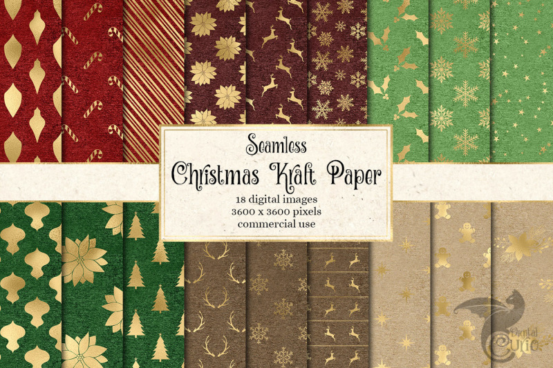 christmas-kraft-digital-paper