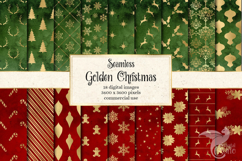 golden-christmas-digital-paper