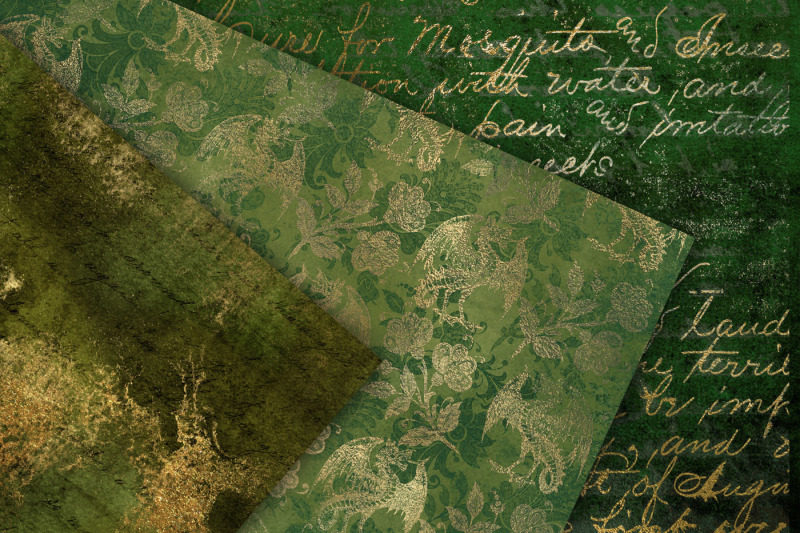 distressed-green-and-gold-textures