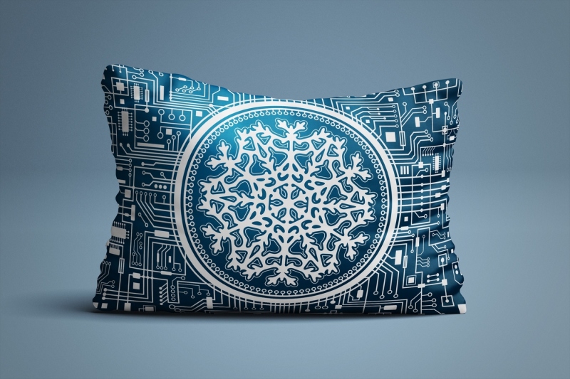 christmas-background-with-snowflake-vector
