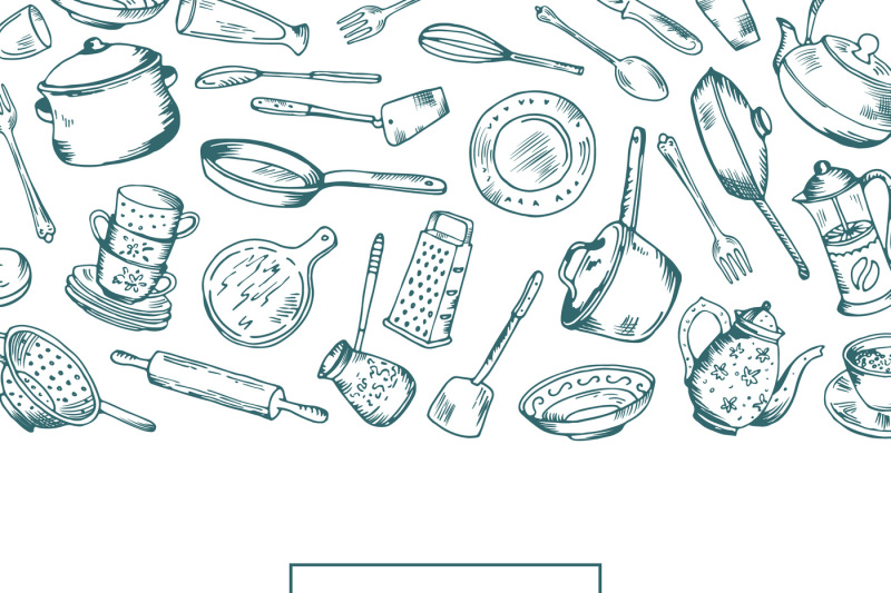 vector-background-with-kitchen-utensils