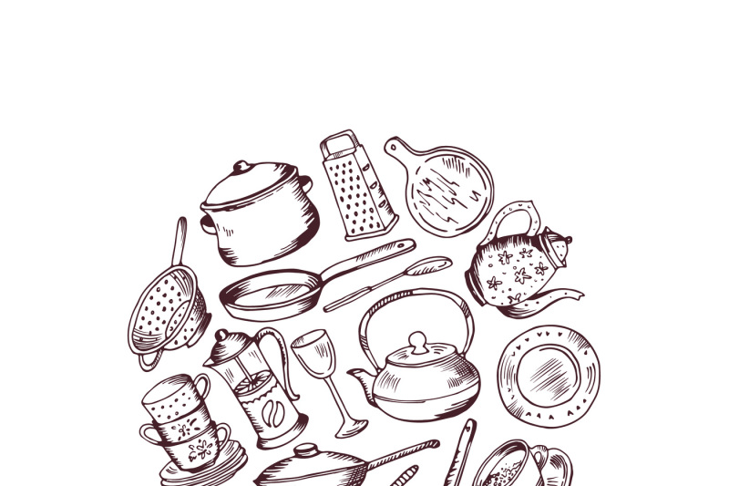 vector-hand-drawn-kitchen-utensils-in-circle-illustration