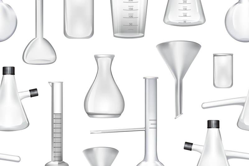vector-pattern-background-illustration-with-chemical-laboratory-glass