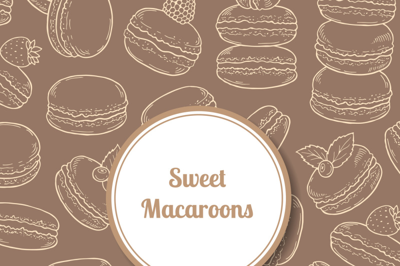 vector-background-with-hand-drawn-macaroon