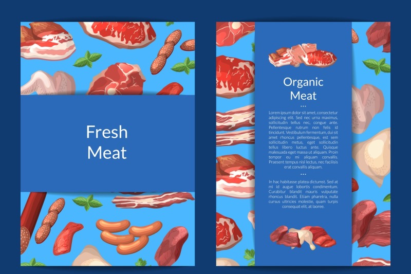 vector-cartoon-meat-elements-card-flyer-or-brochure