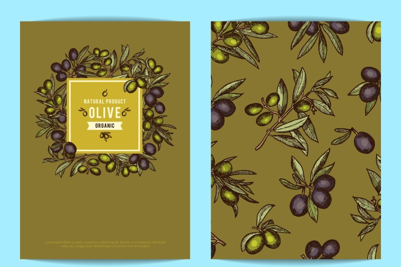 vector-card-or-flyer-template-with-hand-drawn-olive-branches