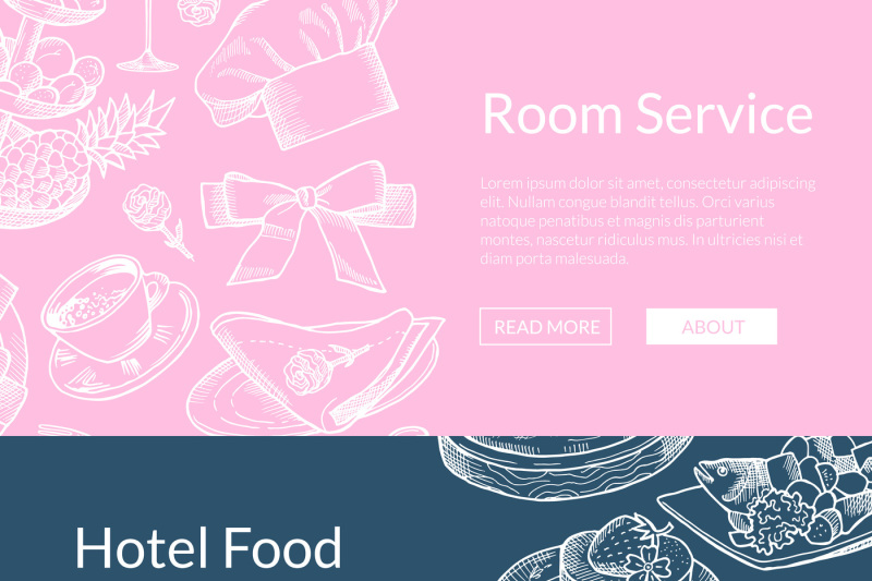 vector-web-banner-templates-restaurant-or-room-service