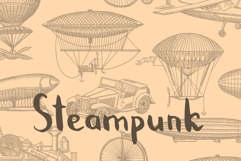 vector-background-with-steampunk-hand-drawn-airships