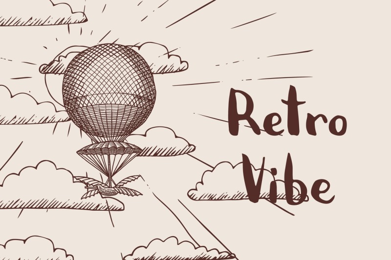 vector-steampunk-hand-drawn-air-balloon