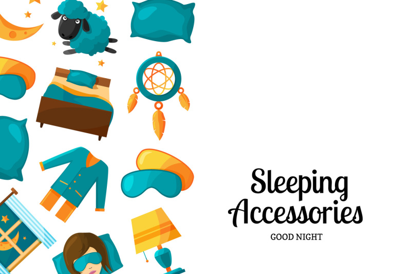vector-background-with-cartoon-sleep-elements-and-place-for-text