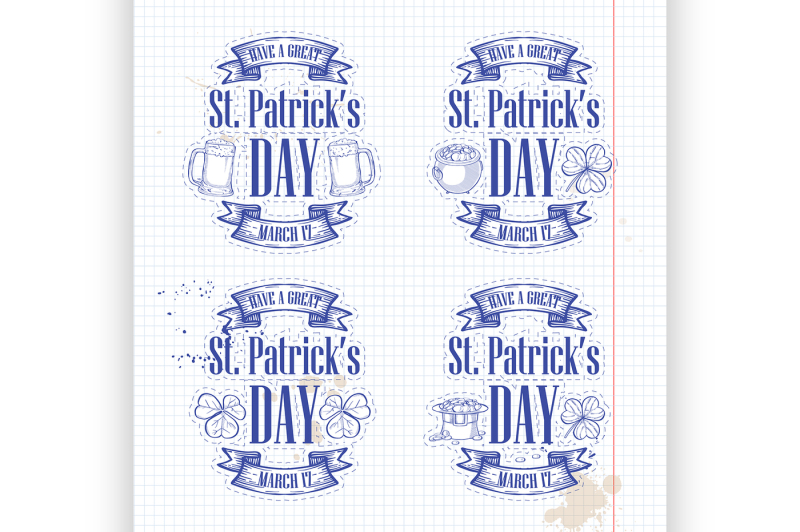 stickers-set-for-saint-patricks-day