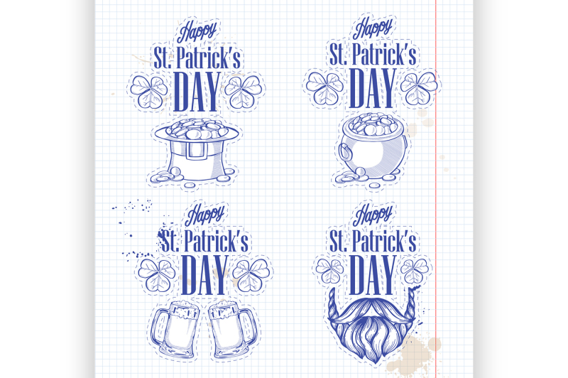 stickers-set-for-saint-patricks-day