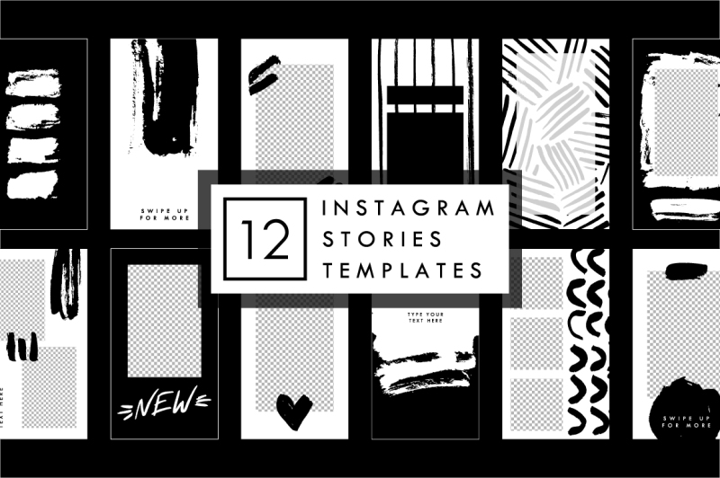 black-brush-instagram-stories-templates