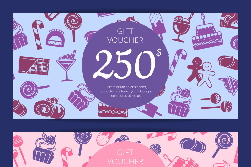 vector-flat-style-sweets-icons-voucher