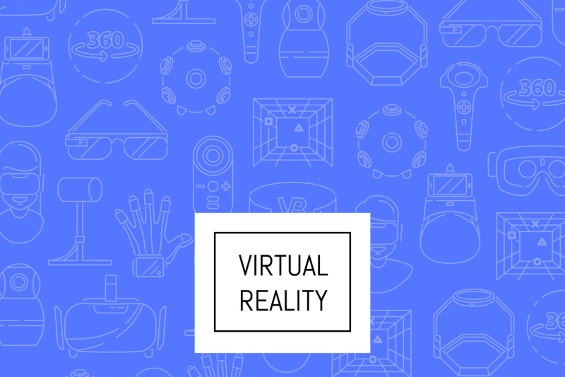 vector-background-linear-style-virtual-reality-elements