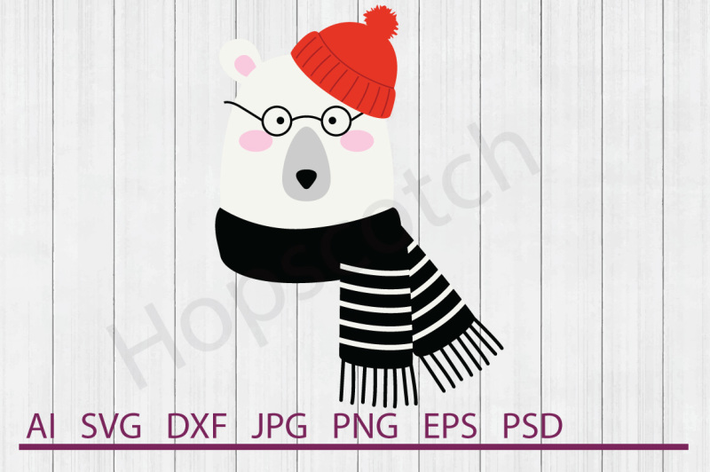 polar-bear-svg-polar-bear-dxf-cuttable-file