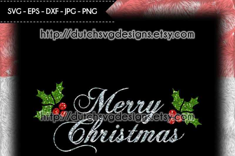 text-cutting-file-merry-christmas-with-holly-leaves-christmas-svg