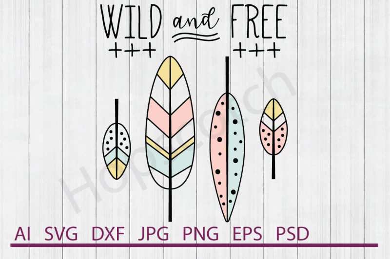 feather-svg-feather-dxf-cuttable-file