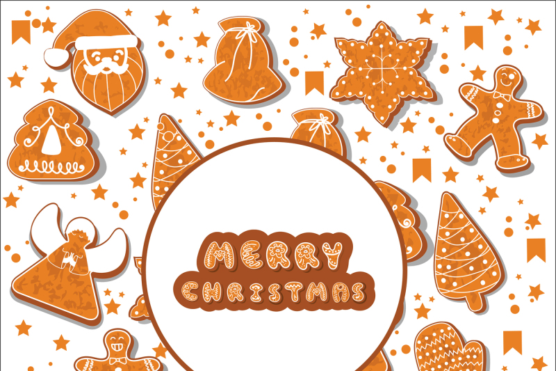vector-set-of-backgrounds-and-seamless-patterns-gingerbread