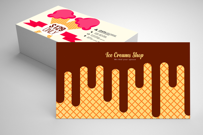 ice-cream-business-card-template