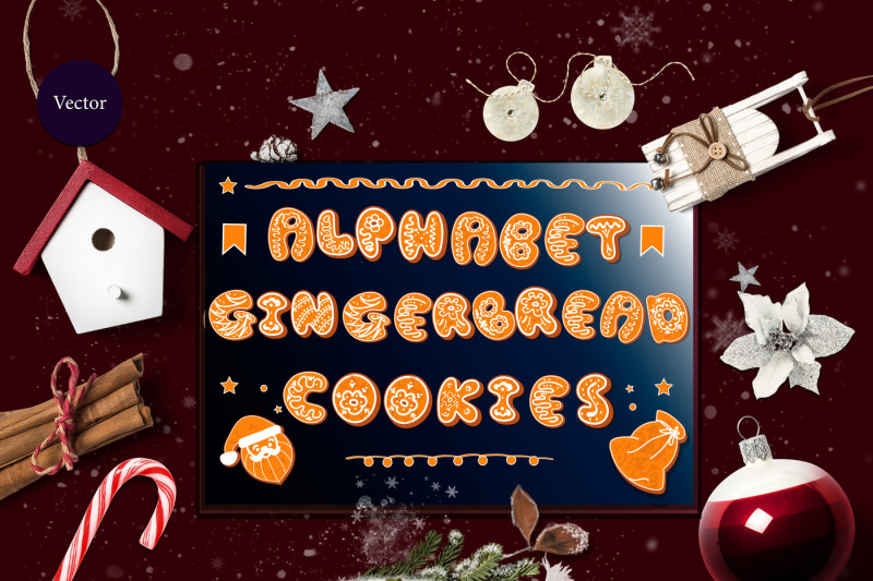 set-of-2-alphabets-gingerbread-with-icing-and-without