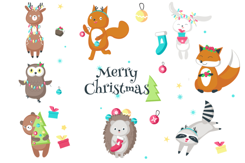 christmas-animals-cards-and-patterns