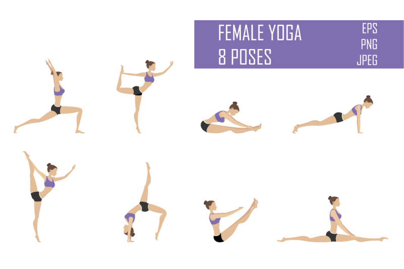 set-of-female-fitness-and-yoga