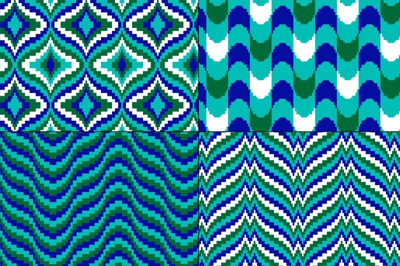 blue-and-green-bargello-patterns