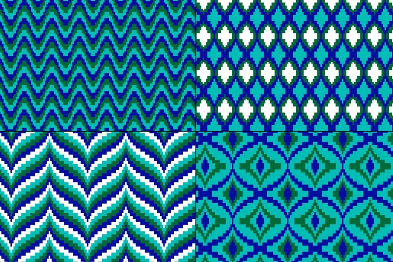 blue-and-green-bargello-patterns