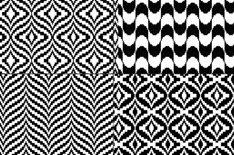 black-and-white-bargello-patterns