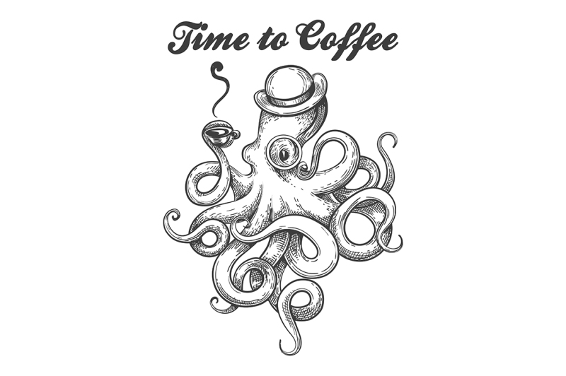 octopus-with-coffee-cup