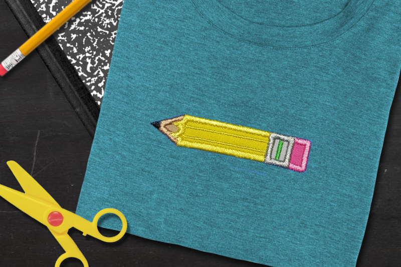 school-pencil-applique-embroidery