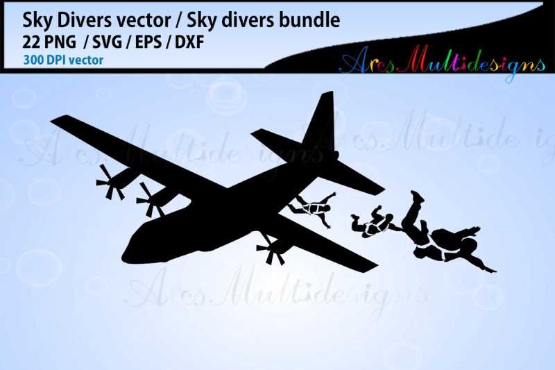 sky-divers-svg-silhouette-bundle-skydivers-svg-bundle-dive-cut-file