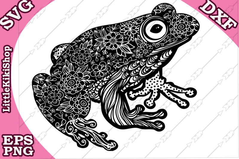 Download Layered Mandala Frog Svg Design - Layered SVG Cut File