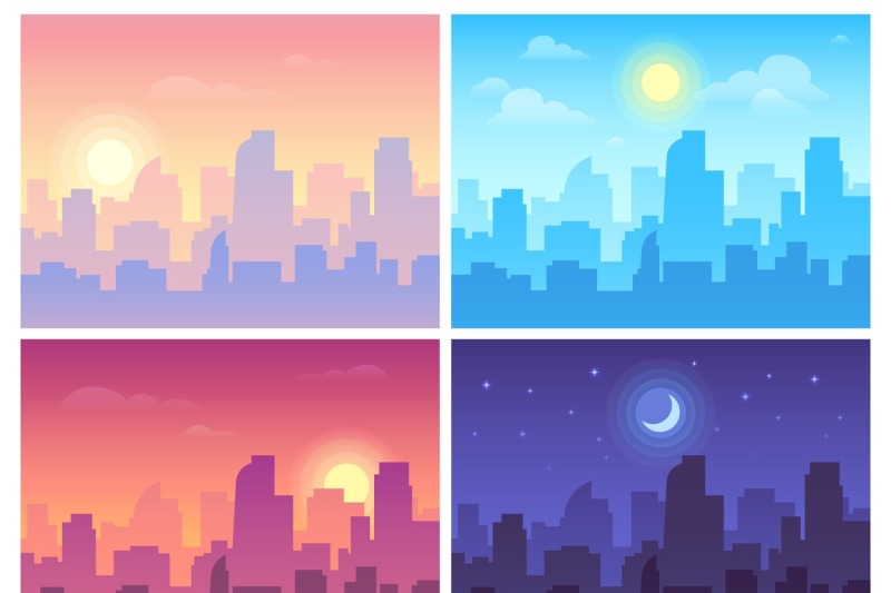 daytime-cityscape-morning-day-and-night-city-skyline-landscape-town