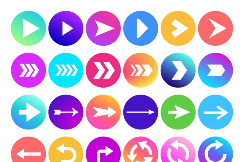 arrows-in-circle-icon-website-navigation-arrow-button-colorful-gradi