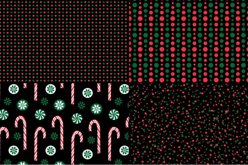 seamless-red-green-holiday-patterns