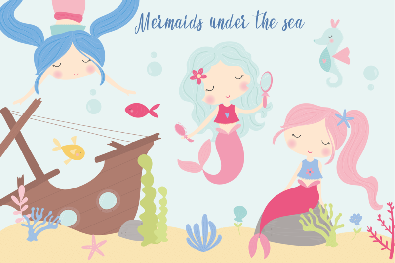 mermaids-under-the-sea