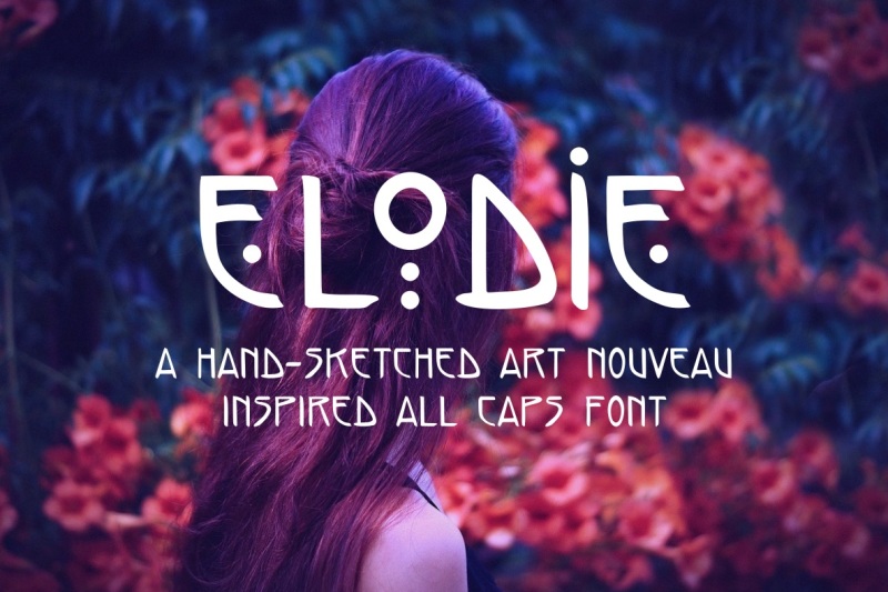 elodie-hand-made-art-nouveau-font