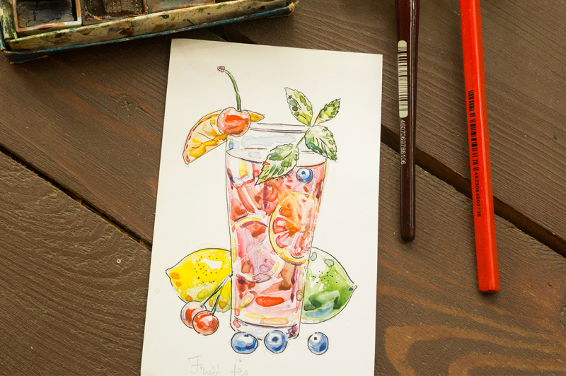 watercolor-drinks-vector-set