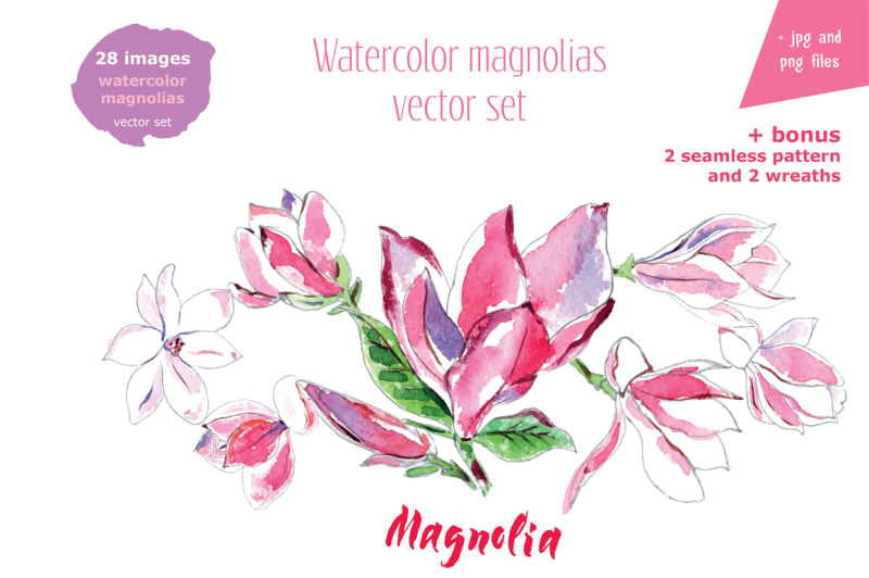 watercolor-magnolias-for-wedding