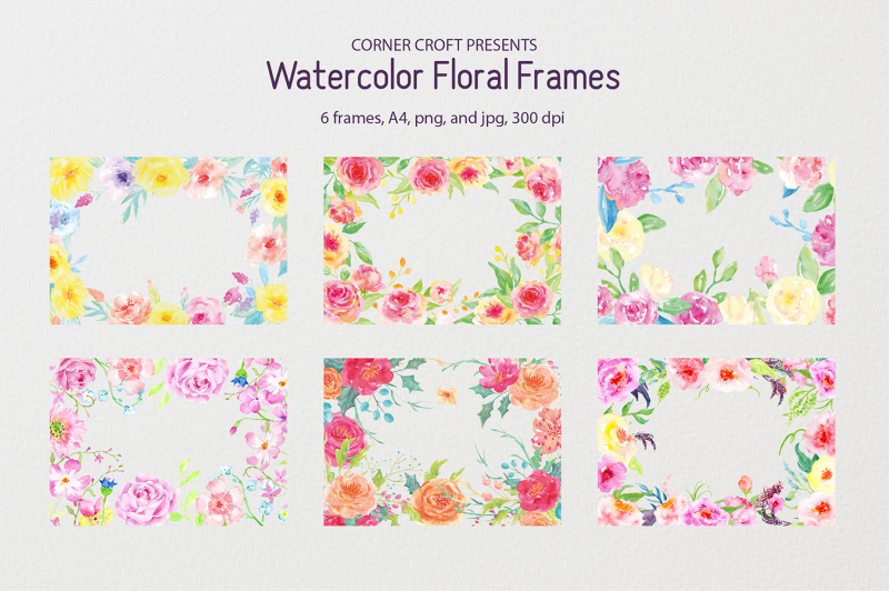 watercolor-floral-frames-8-x-11-5-a4