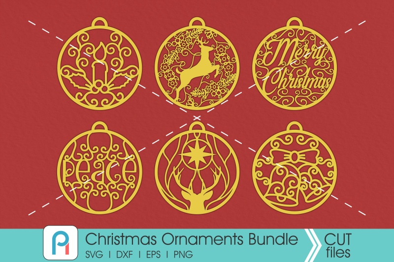Christmas Ornaments SVG, Christmas Balls SVG, Baubles SVG, svg files
EPS Include