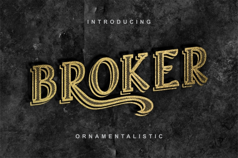 broker-vintage-display-font