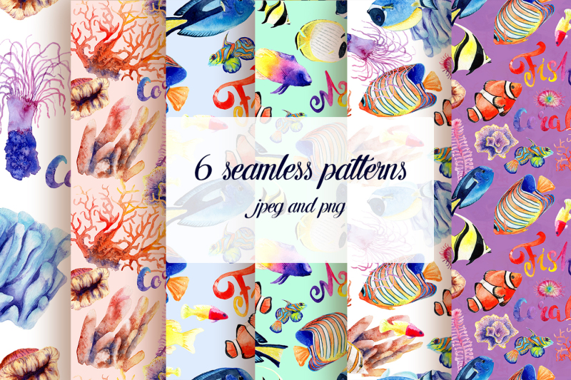 watercolor-drawings-of-bright-fish-and-corals