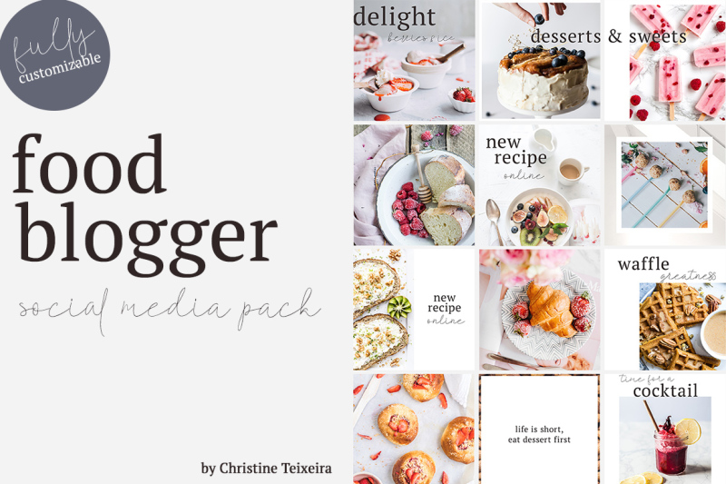 food-blogger-social-media-pack