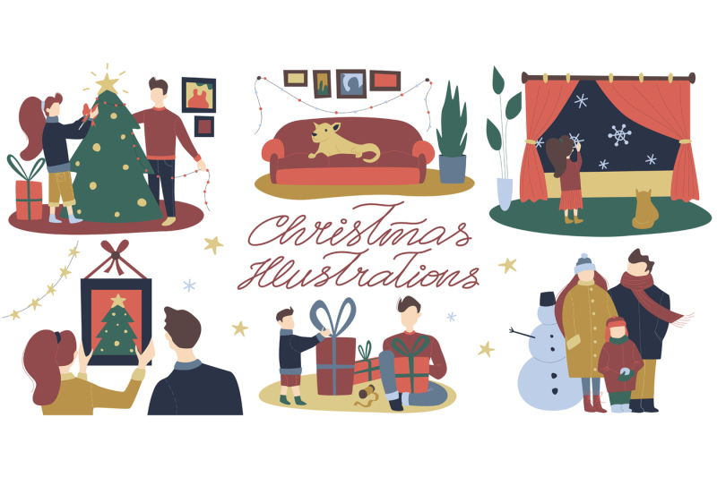 cartoon-christmas-illustration-set