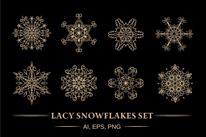 lacy-snowflakes-set